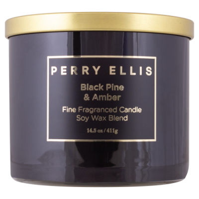 Perry Ellis Black Pine & Amber Candle