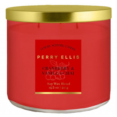 Perry Ellis Cranberry & Vanilla Chai Candle